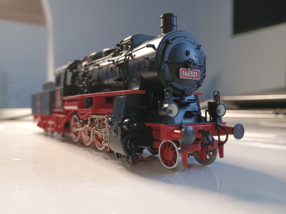 Locomotiva cu aburi CFR 140.521, machetă trenuleț electric HO