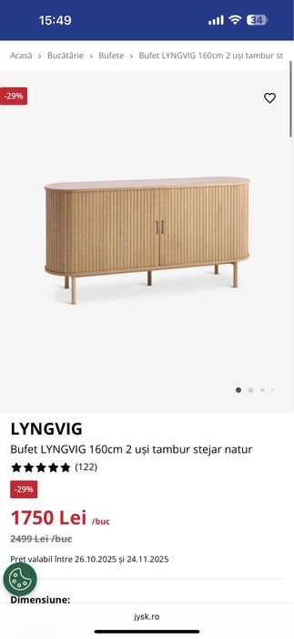 Comoda Bufet Dinning Jysk