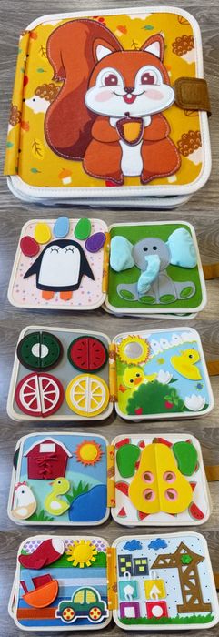 Нови Монтесори тихи книжки от филц / Busy books