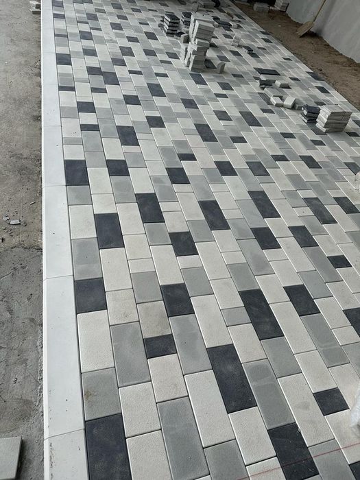 Брусчатка, тротуарная плитка, поребрики