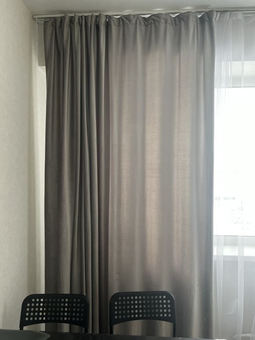 Продам тюль со шторами !