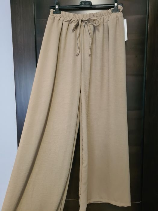 Pantaloni vară-Pantaloni lejeri-Pantaloni colorați- Pantaloni cu crac larg
