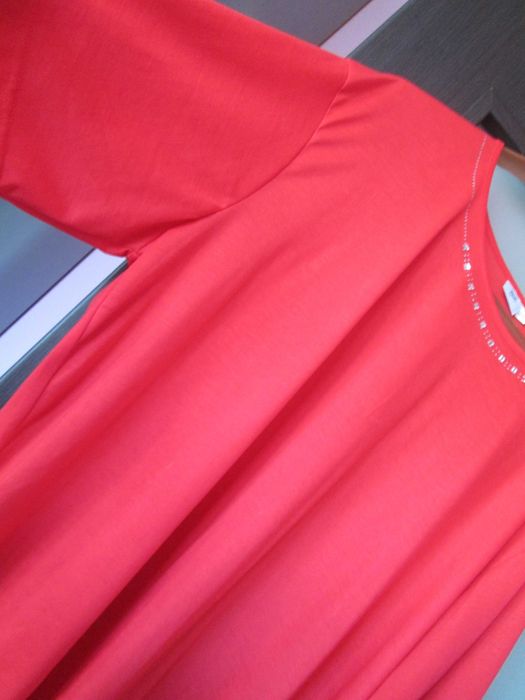 tricou rosu elegant dame XXXL