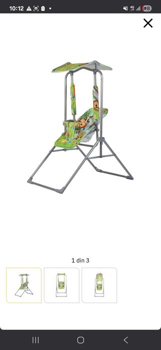 Leagan copii si bebelusi pentru interior si exterior NOVOKIDS, 0+ ani,