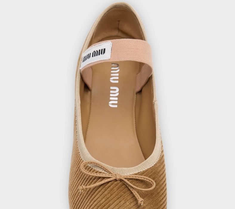Miu Miu velvet ballerina