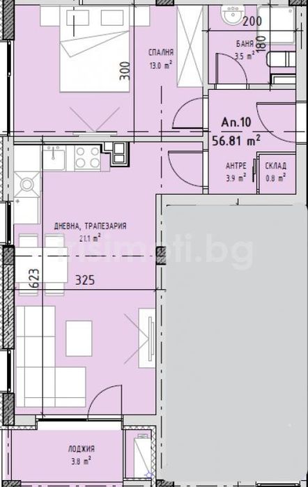 Продава се Двустаен апартамент в София, Малинова долина - 66 кв.м за 2425 €/кв.м - Снимка #7