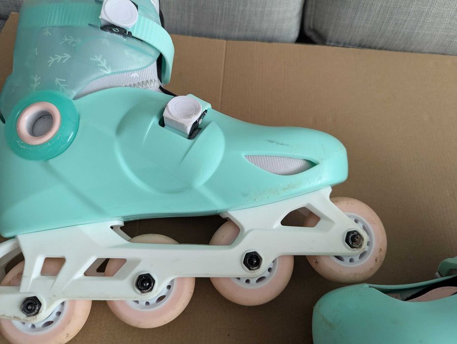 Комплект ролери, каска, наколенки и налакътници Декатлон