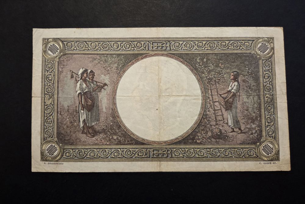1000 lei 1939 supratipar "tarancute"