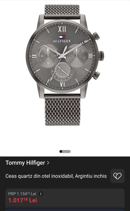 Ceas Tommy Hilfiger  otel inoxidabil,  nou!