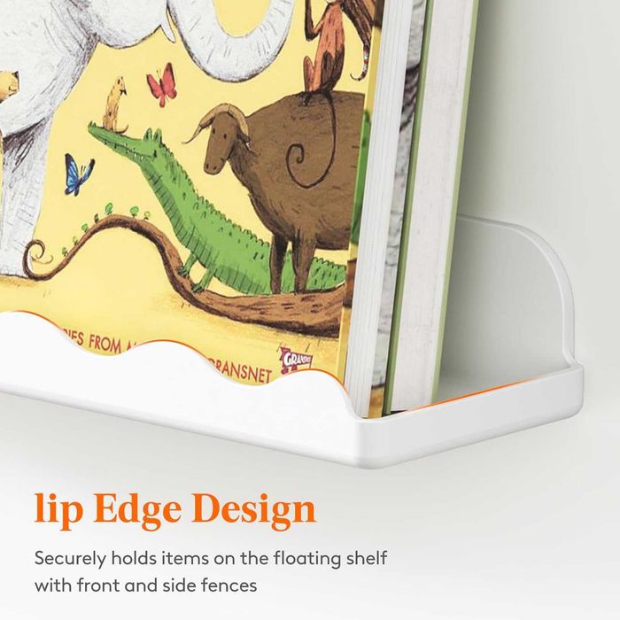 Rafturi suspendate plasic premium, Lifewit 38 x 8.6cm, set de 8