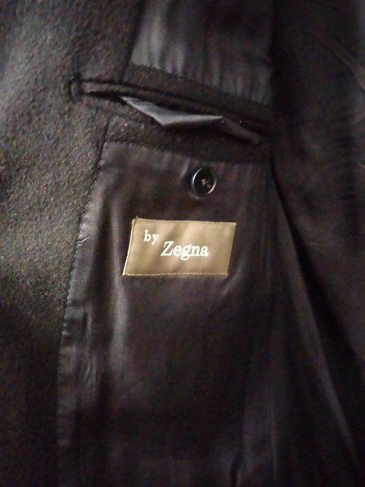 Zegna пальто 50 _52 темносинее