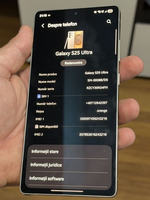 Samsung S25 Ultra, 512gb Titanium