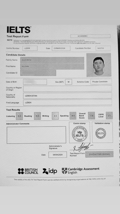 Репетитор по английскому языку/Ingliz tilidan repetitor
