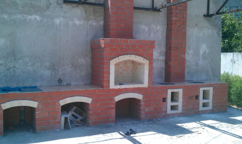 СТРОИМ летние кухни Барбекю. Казан.. очаги