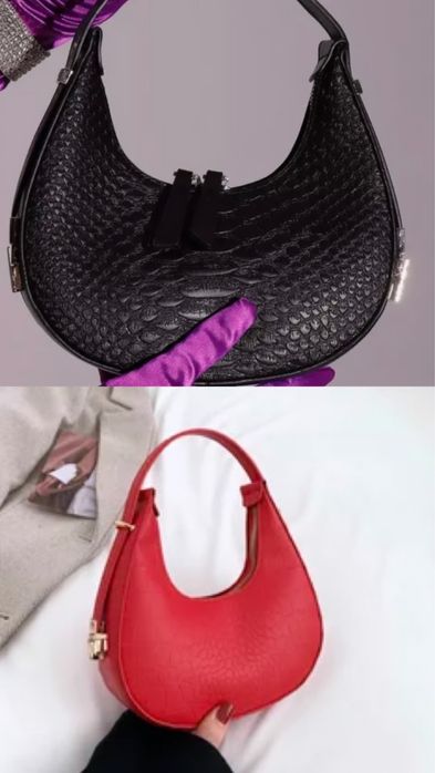 Сумочка новые черный красный