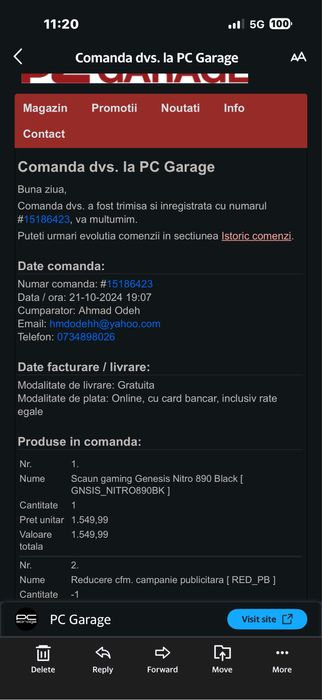 Vand scaun Gaming Genesis