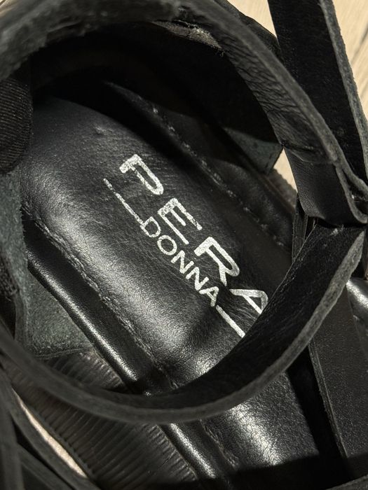 Черные сандали PERA DONNA