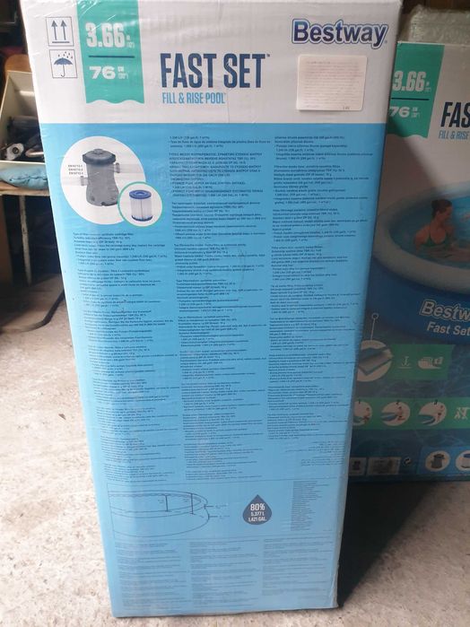 Бассейн Bestway 3.66м-76см в упаковке распродажа