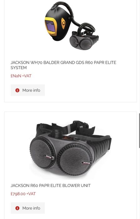 Masti sudura automate cu filtrare aer  Jackson  / Balder