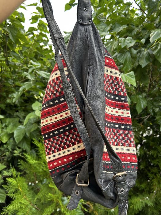 Дамска плетена раница