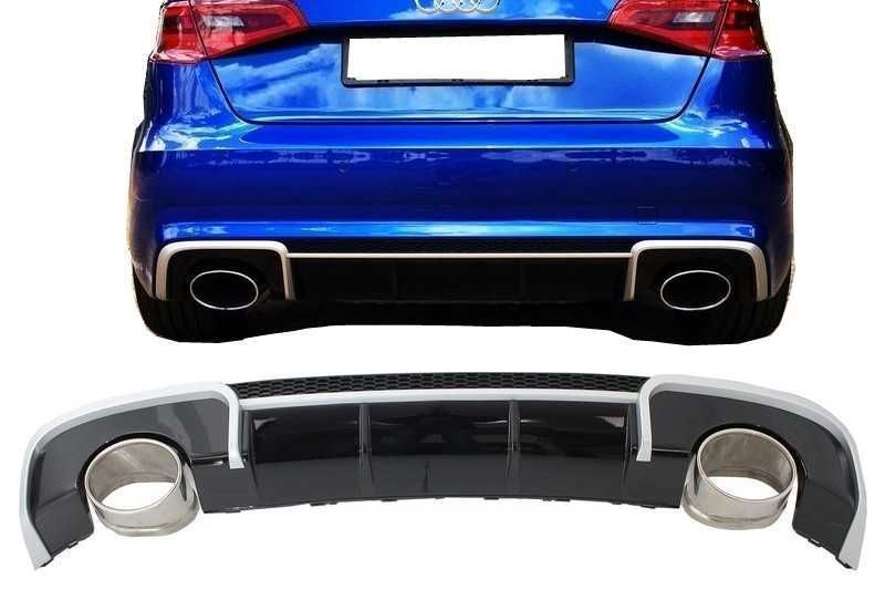 Oferta Boost Difuzor Bara Spate cu Tobe Audi A3 8V Hatchback Sportback (2012-2015) RS3 Look