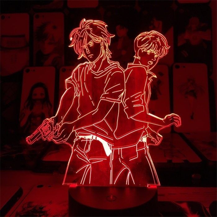 3D аниме нощна лампа