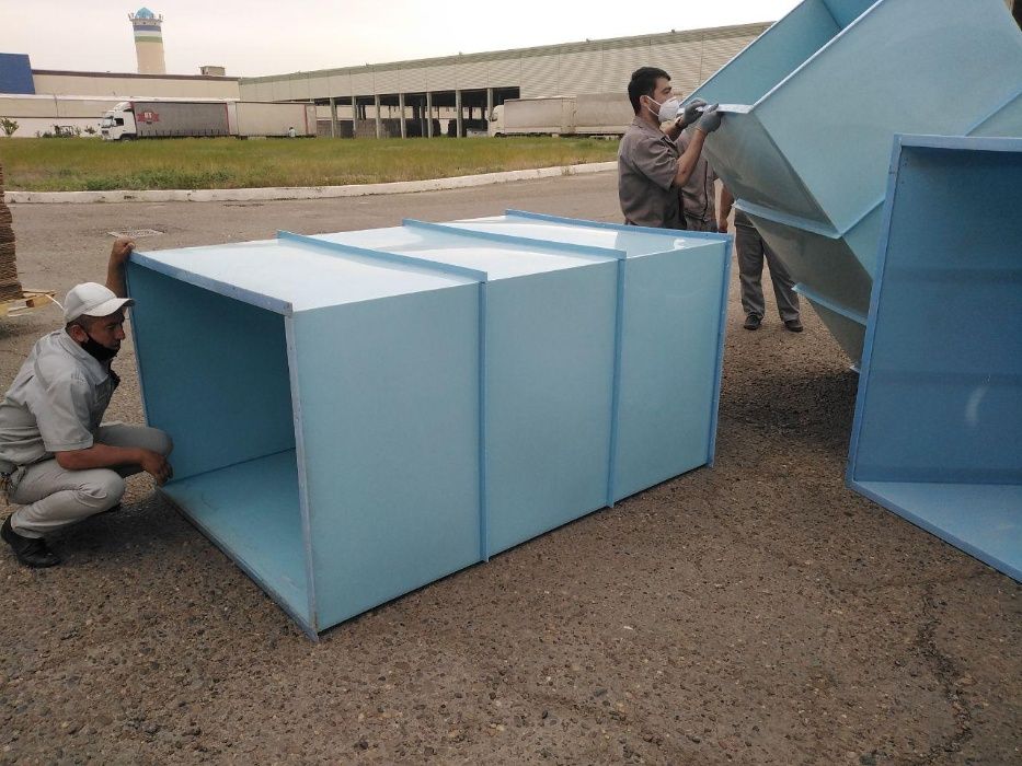 Вентиляция, воздуховоды из полипропилена для промышленной вентиляции