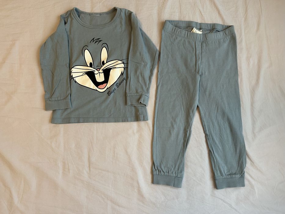 Set 2 pijamale lungi H&M, din bumbac, 98/104 cm