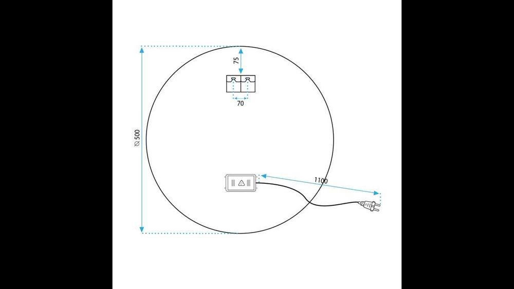 Огледало за баня Rea LED