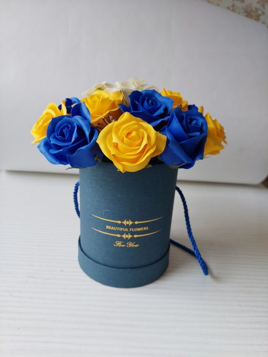 Букет из мыльных роз