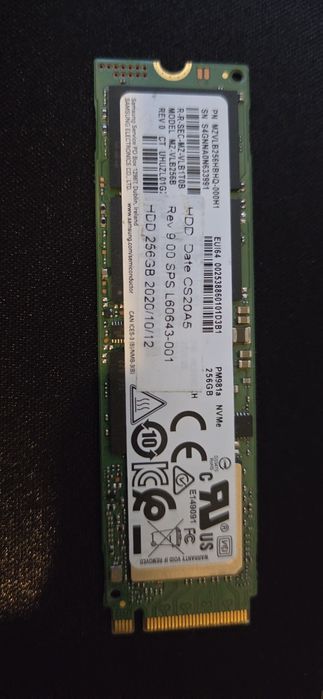Ssd samsung 256 gb