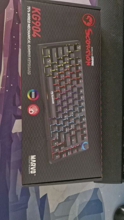 Tastatura gaming Marvo KG904 RGB+Microfon Genesis Radium 100