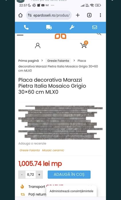 Placa decorativa Marazzi
