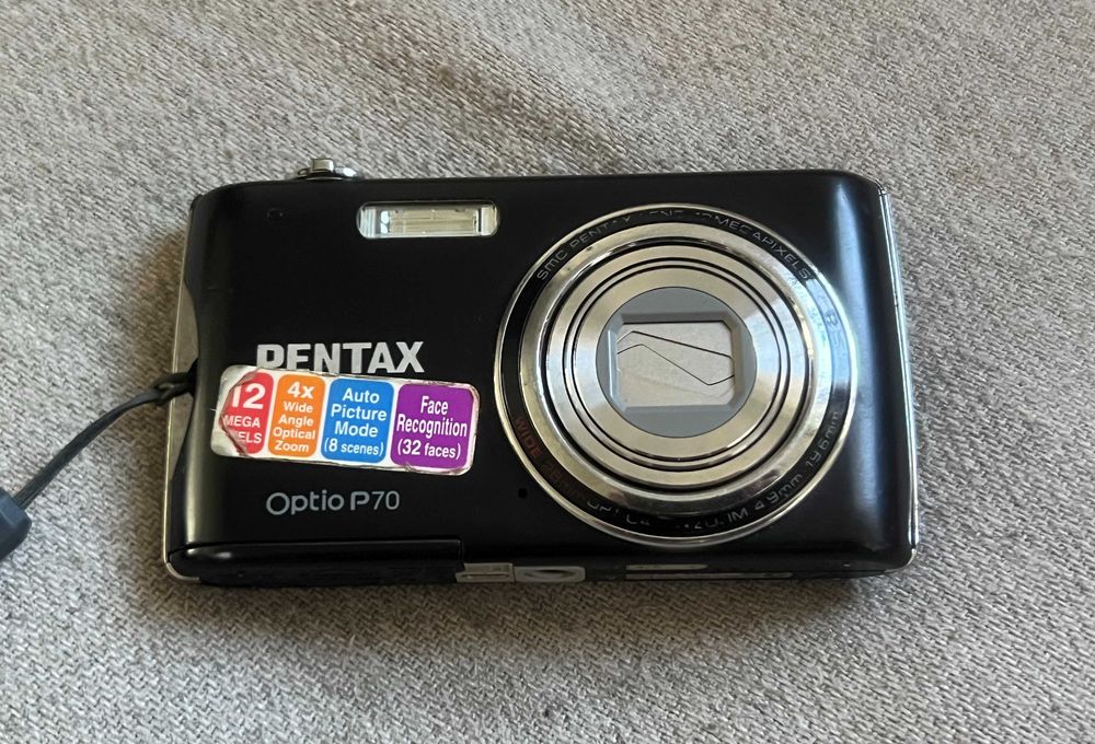 Aparat foto digital Pentax Optio P70 12MP zoom optic defect
