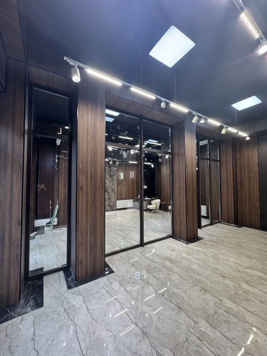 Витражные стеклянные перегородки пвх