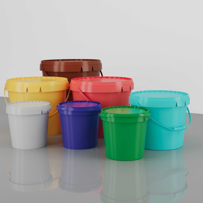 ведро пластиковое, ведро для травертина, ведро для строительства