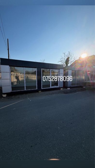 Vand container modular containere birou aloubond vitrina poze reale