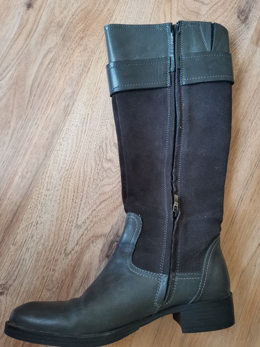 Дамски ботуши Geox естествена кожа, 36 номер