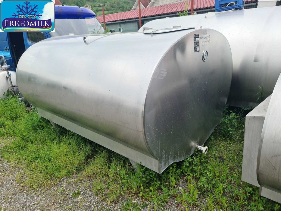 Racitor lapte 3600 tanc racire lapte , bazin lapte cu spalare , montaj