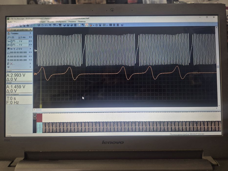 Осциллограф Постоловского (мотор тестер)
