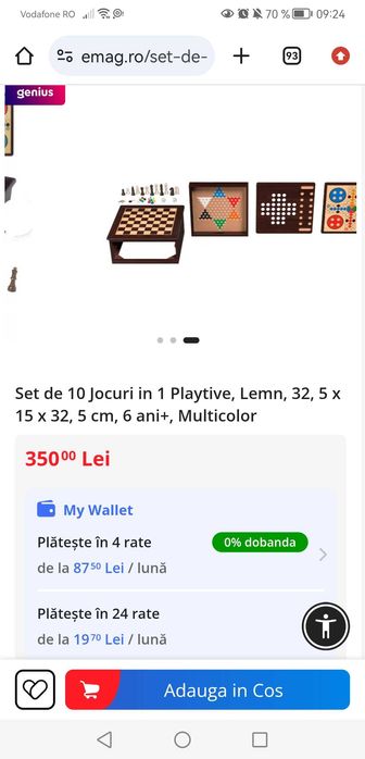 Joc 10 în 1-cutie lemn