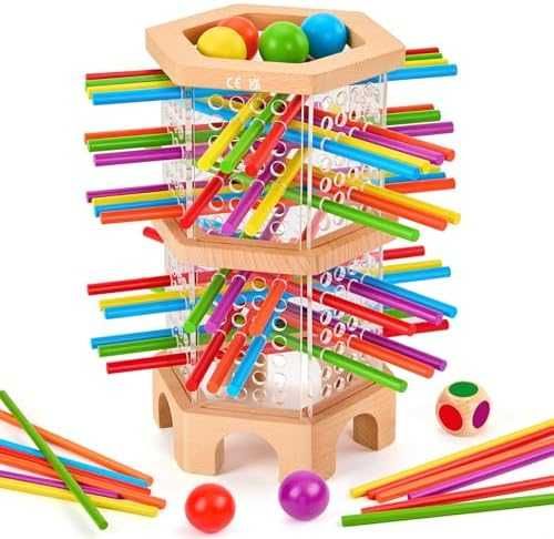 Нова Детска дървена логическа игра Montessori Монтесори фина моторика 3-6 години дете