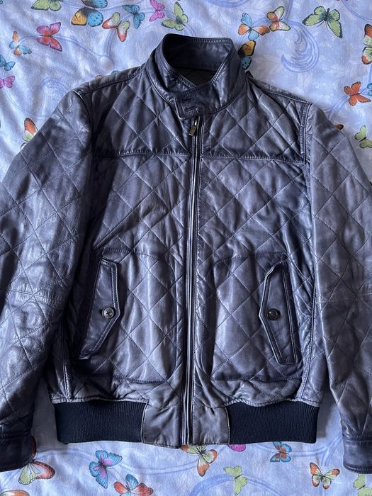 Geaca de piele Massimo Dutti