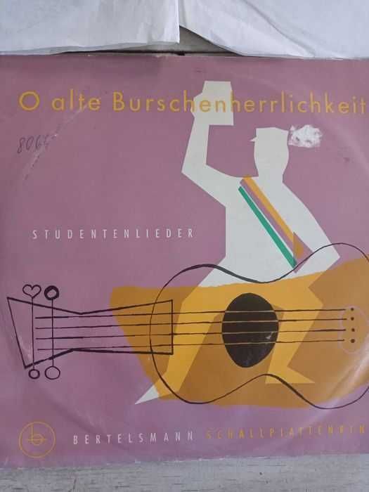 Немски грамофонни музикални плочи,винил антикварна колекция  5 броя