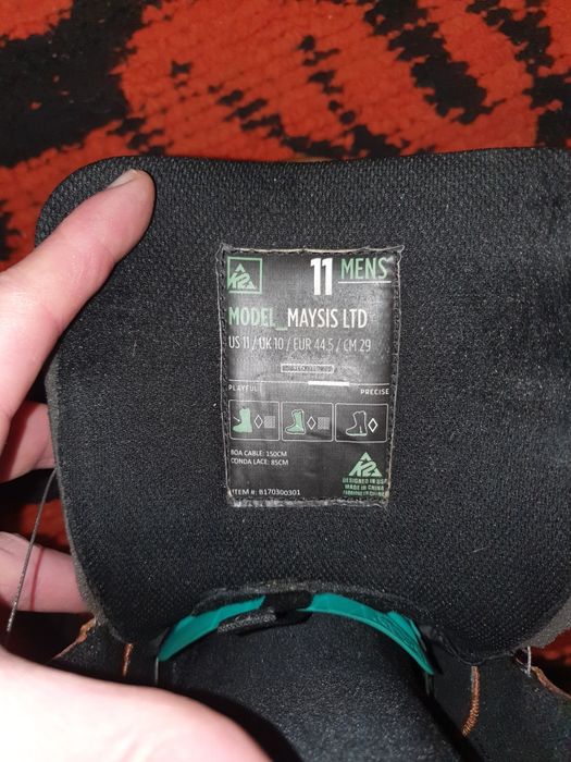 Vand boots snowboar K2 Maysis piele vibram marime 44.5