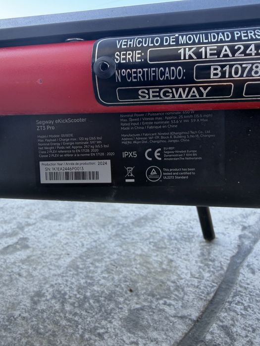 Тротинетка Segway ZT3 Pro Отлична ! Нова !