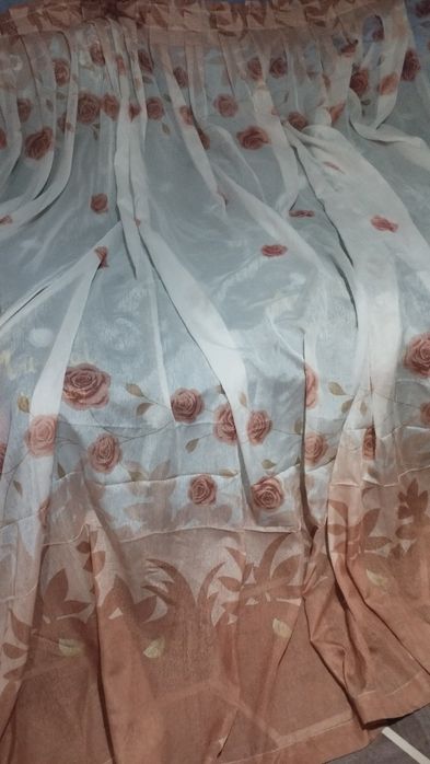 Тюль светлая с рисунком
