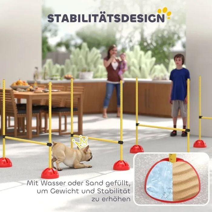 PawHut Комплект за дресиране на кучета от 4 части