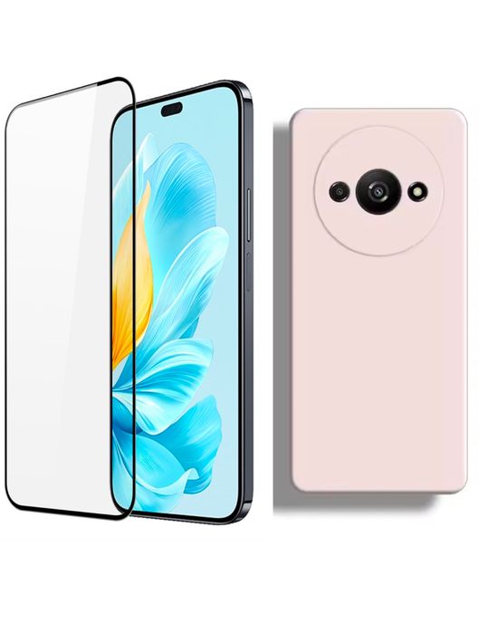 Xiaomi Redmi A3 A5 13C 13 PRO 5G 14C 15C Husa Alcantara Inside + Folie Sticla