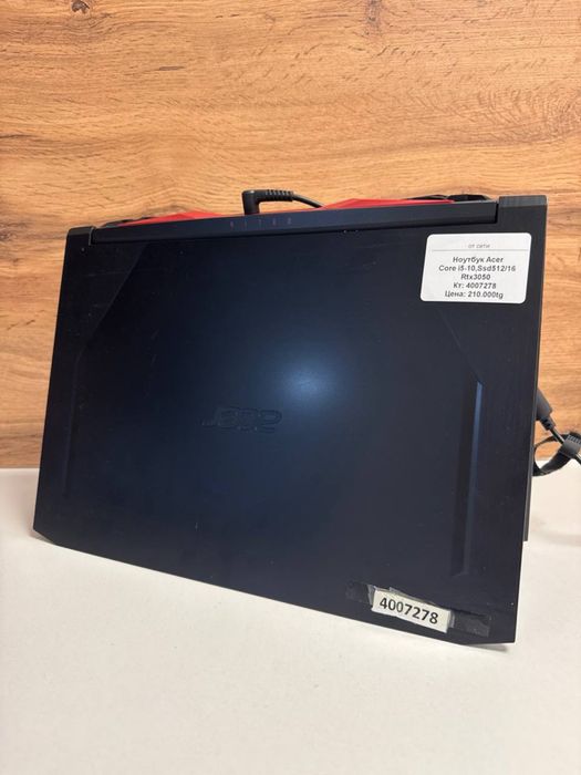 Ноутбук i5-10 ssd512/16 RTX3050/BariBarShop/Red/рассрочка
